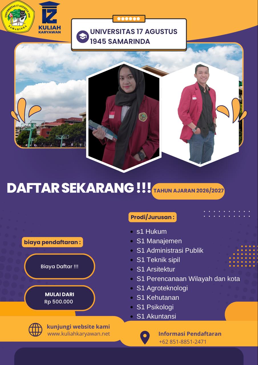 Informasi biaya kuliah Manjemen biaya terjangkau di UNTAG 45 Samarinda