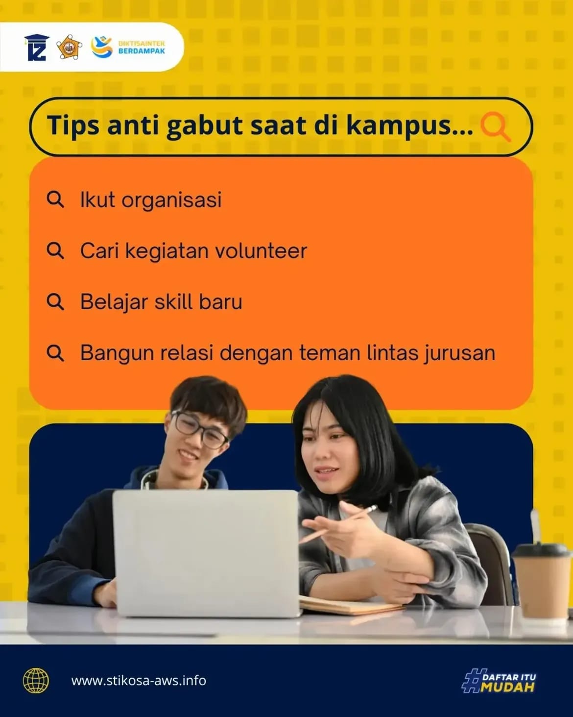 Tips Anti Gabut Saat Di Kampus SEKOLAH TINGGI ILMU KOMUNIKASI ALMAMATER WARTAWAN SURABAYA
