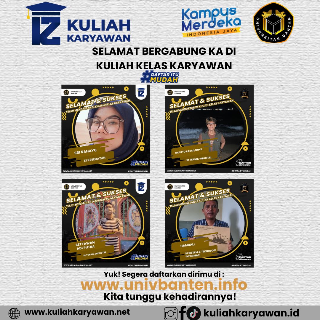 Daftar Kuliah Karyawan Di Universitas Banten Itu Mudah