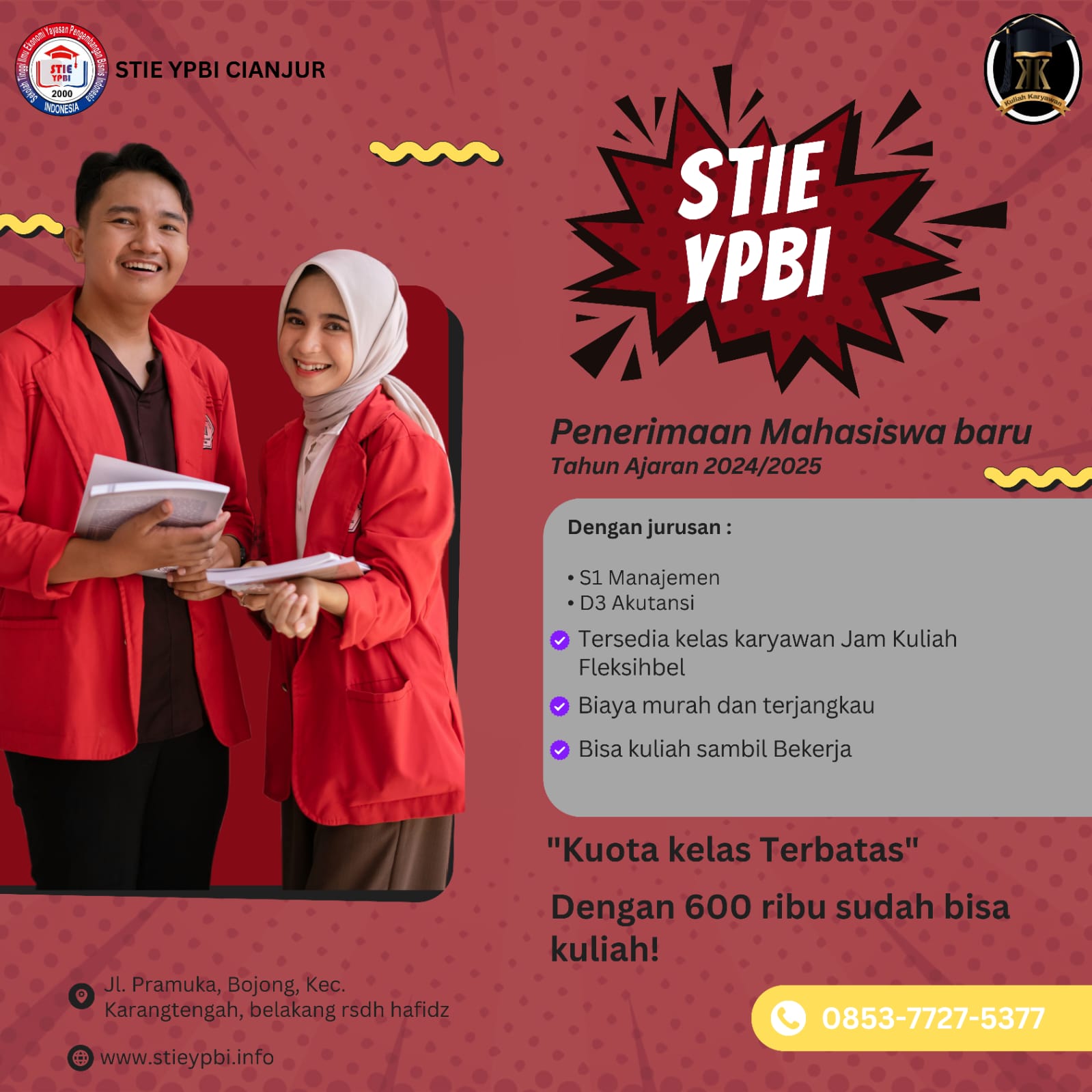 STIE YPBI Cianjur Membuka Penerimaan Mahasiswa Baru Ajaran tahun 2024 2025
