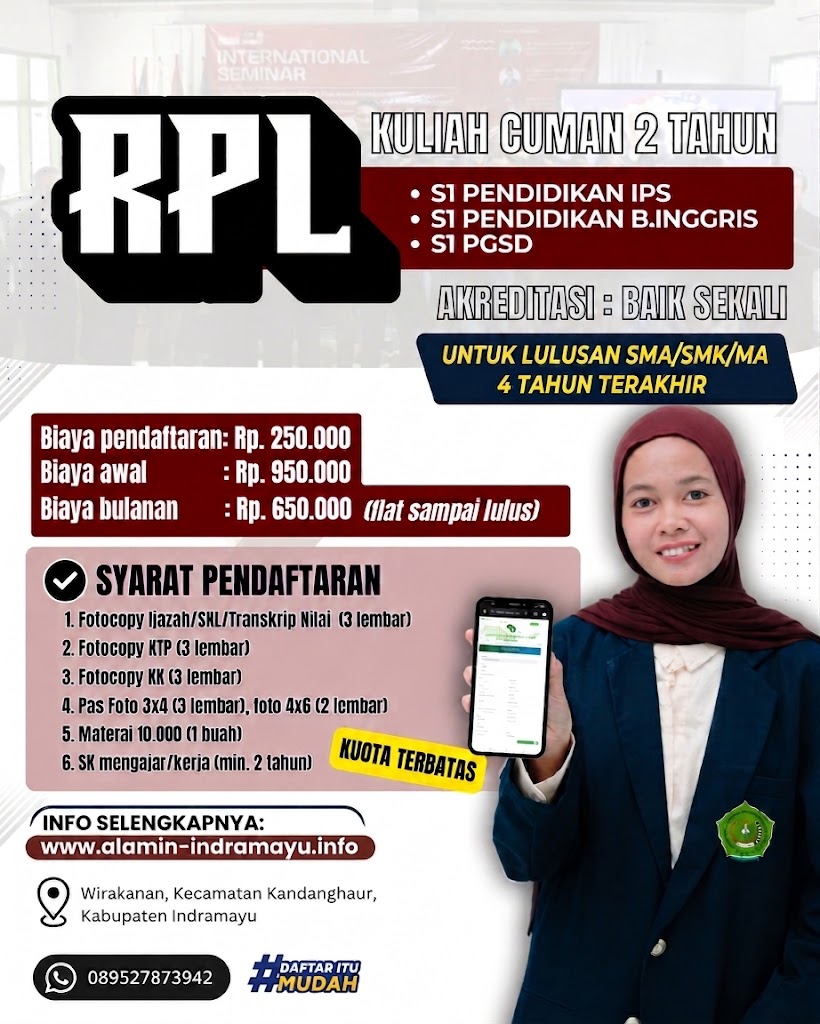 Solusi Kuliah Cepat, Daftar Kelas RPL di STKIP Al-Amin Indramayu