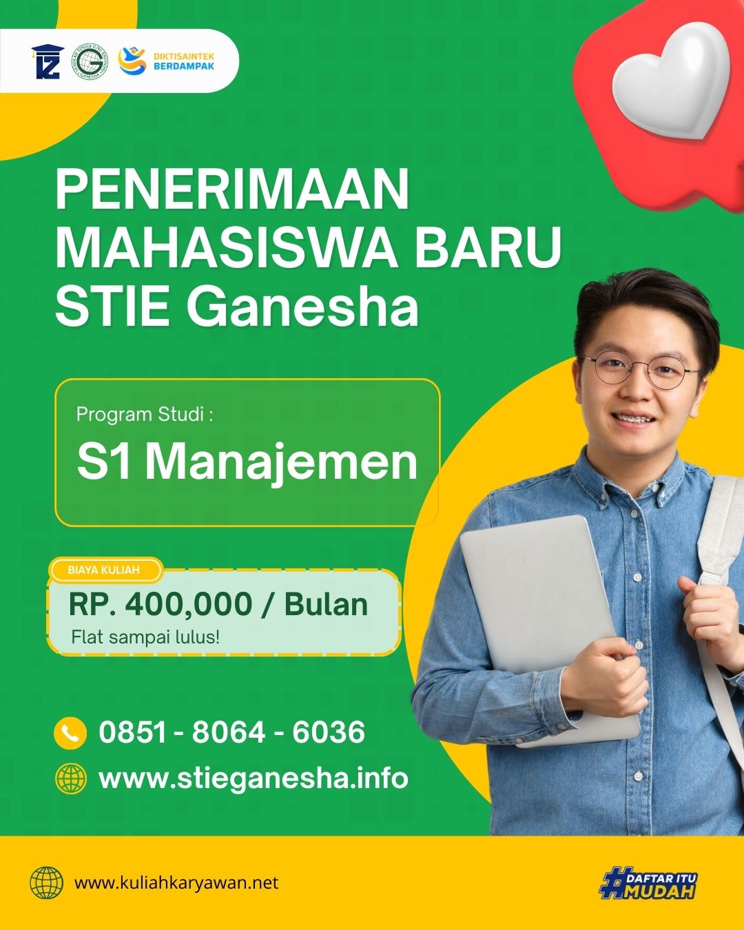 Kampus Jurusan S1 Manajemen di Rempoa STIE Ganesha