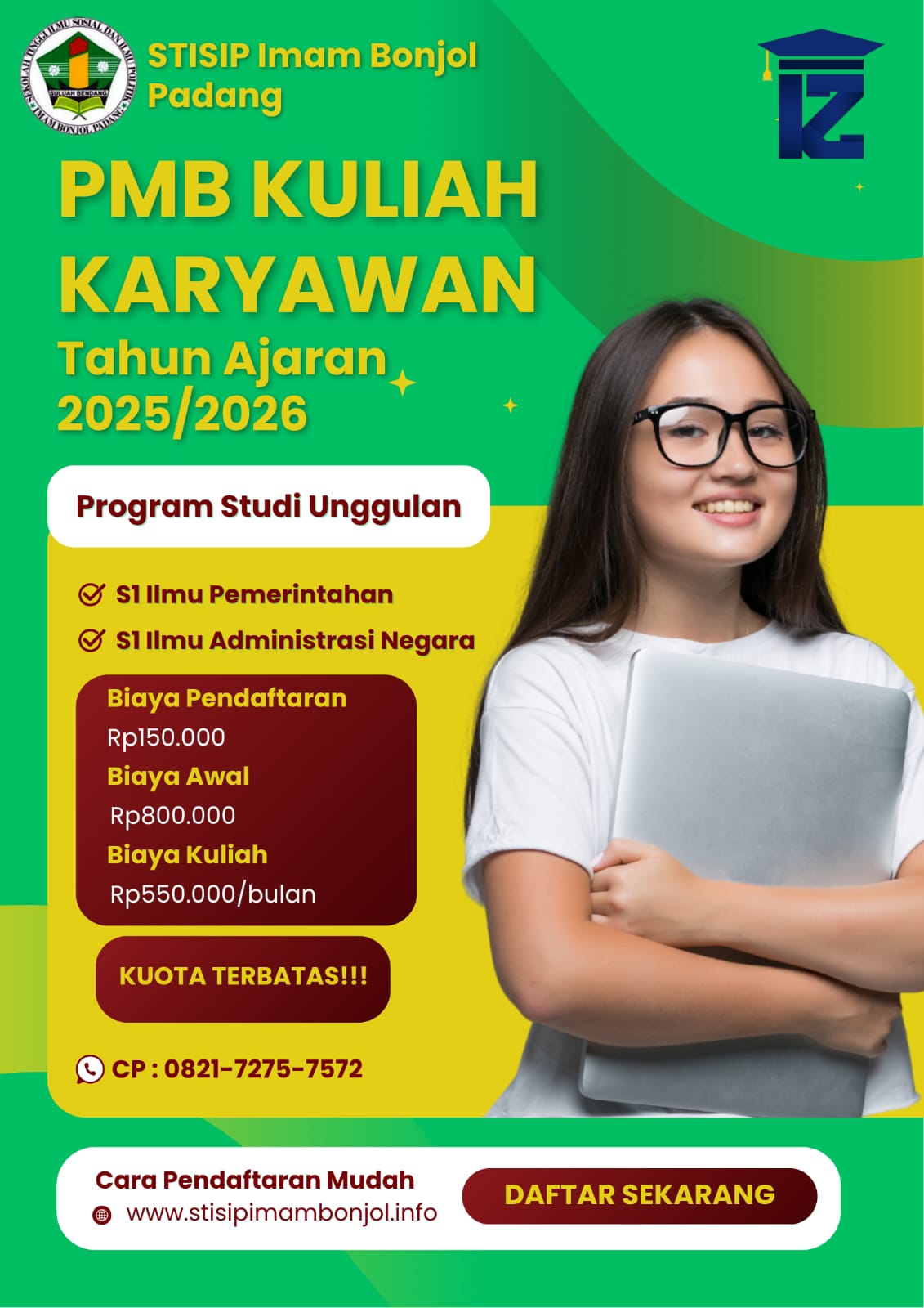 Buruan Daftarkan Dirimu Program Kuliah Karyawan Murah Hanya Di STISIP Imam Bonjol Padang