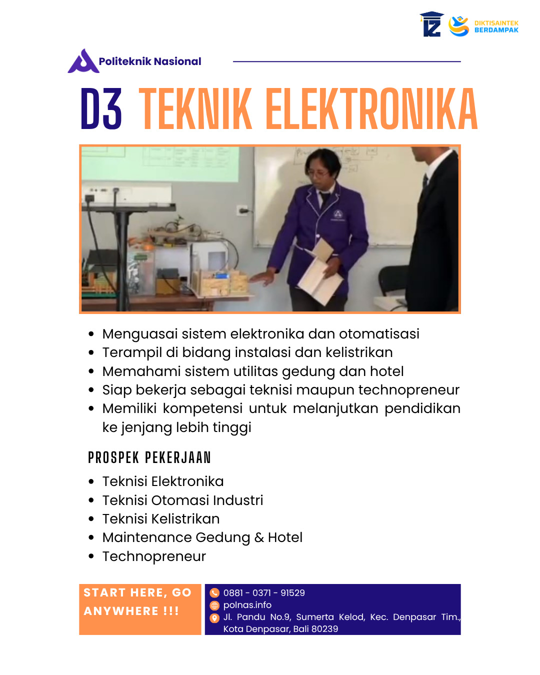 Politeknik Nasional Kampus Jurusan Teknik Elektronika dengan LAB Lengkap Di Denpasar