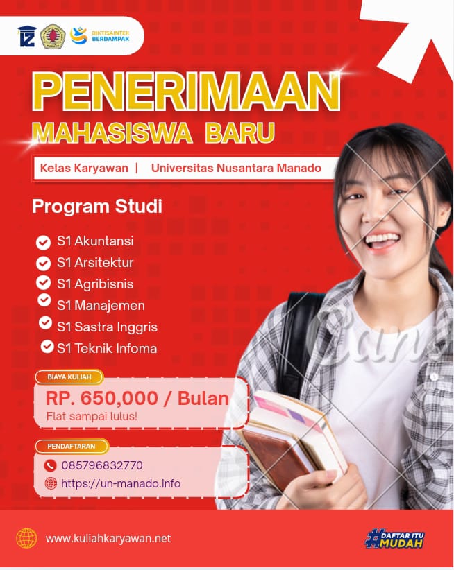 Kampus Universitas Nusantara Manado Menyiapkan 6 Jurusan