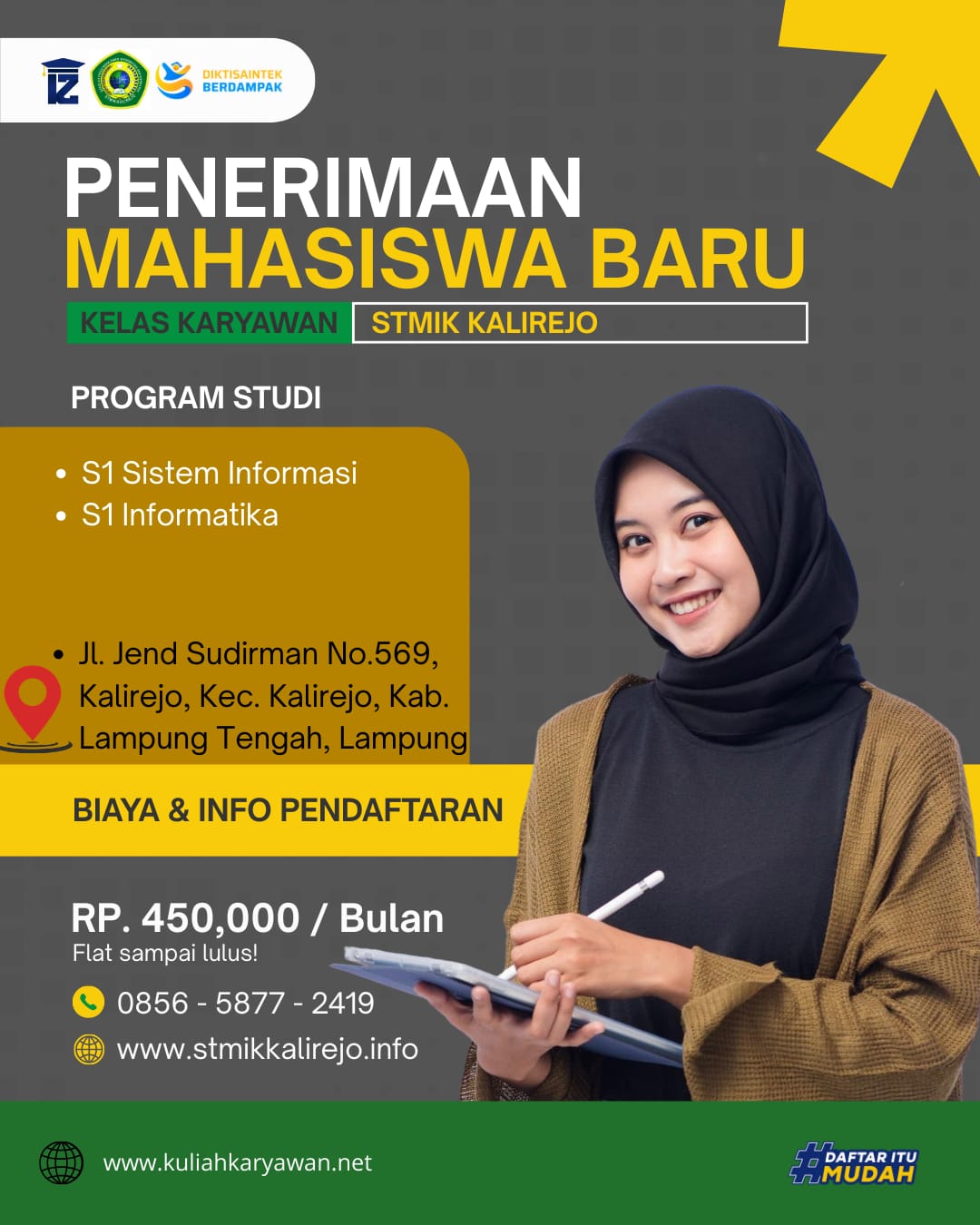 Informasi Kuliah Karyawan Kampus STMIK Kalirejo Lampung Tengah