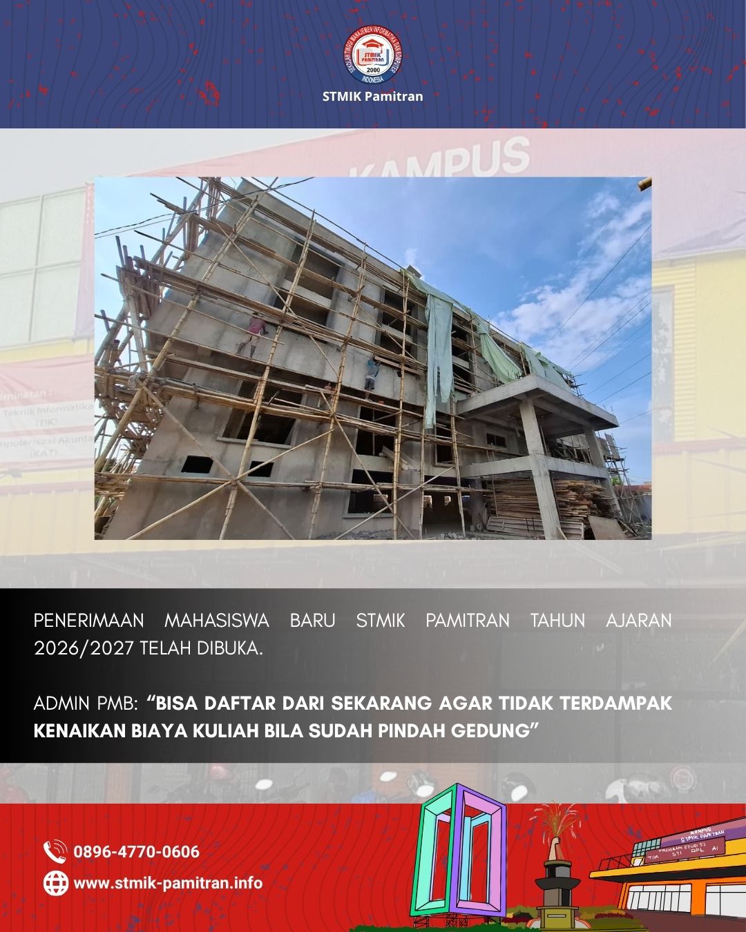 Penerimaan Mahasiswa Baru STMIK Pamitran Tahun Ajaran 2026 2027 Telah Dibuka