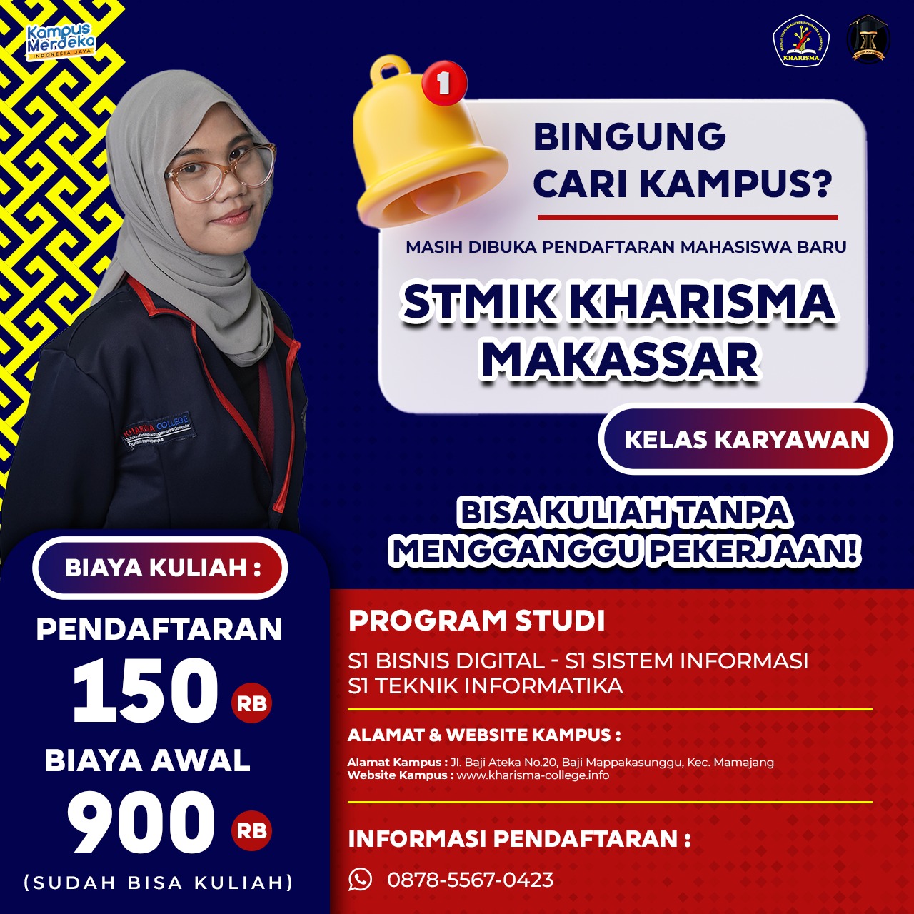 Kuliah Kelas Online dan Fleksibel Di STMIK Kharisma Makassar