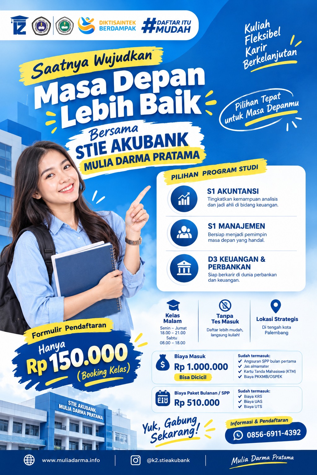 Pilihan Jurusan Di Kampus STIE AKUBANK Mulia Darma Pratama Palembang