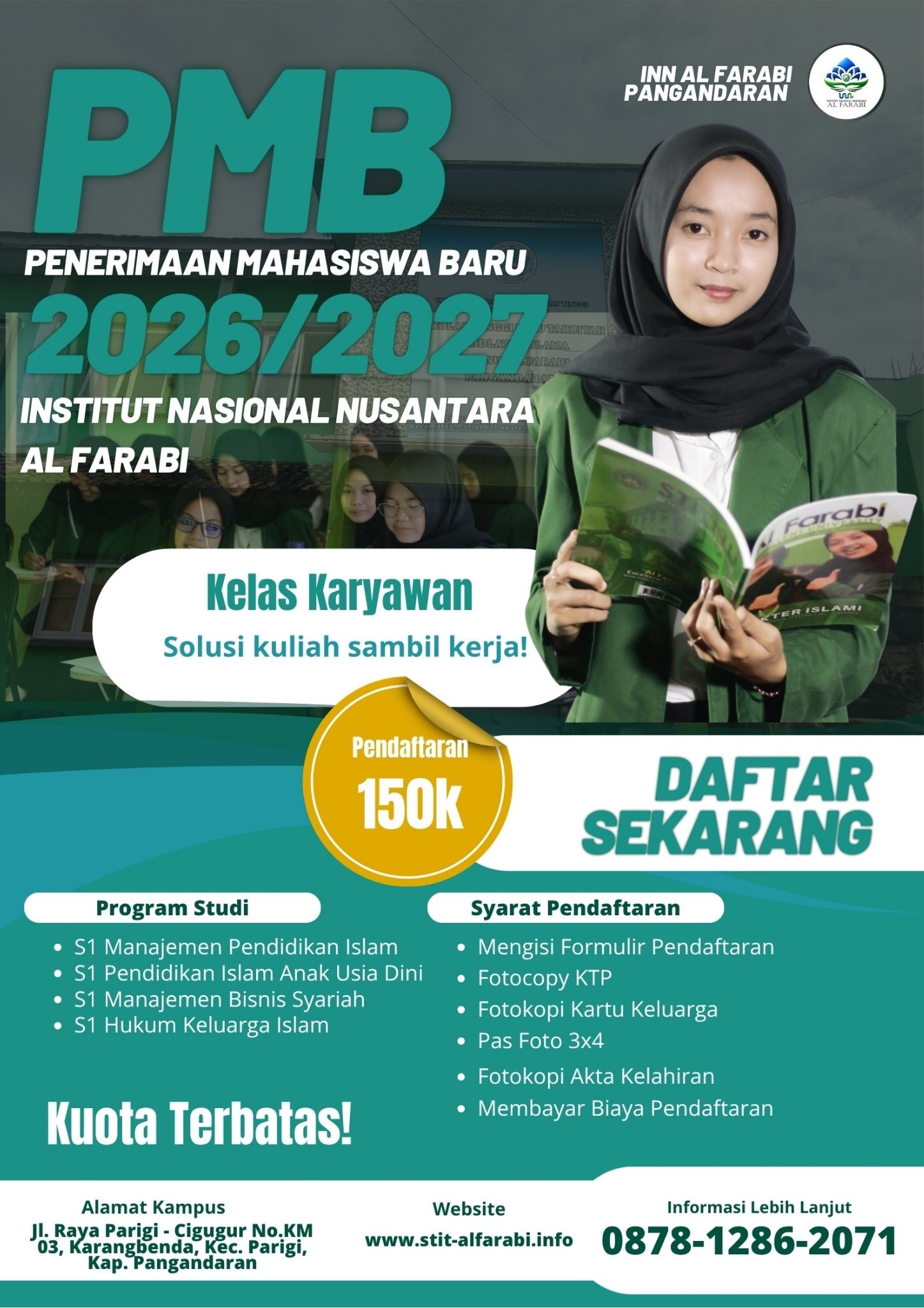 Cara Daftar Kuliah Karyawan Di Kampus INN Al Farabi Pangandaran
