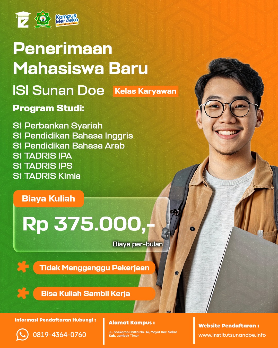 Kuliah Daring di Institut Studi Islam Sunan Doe