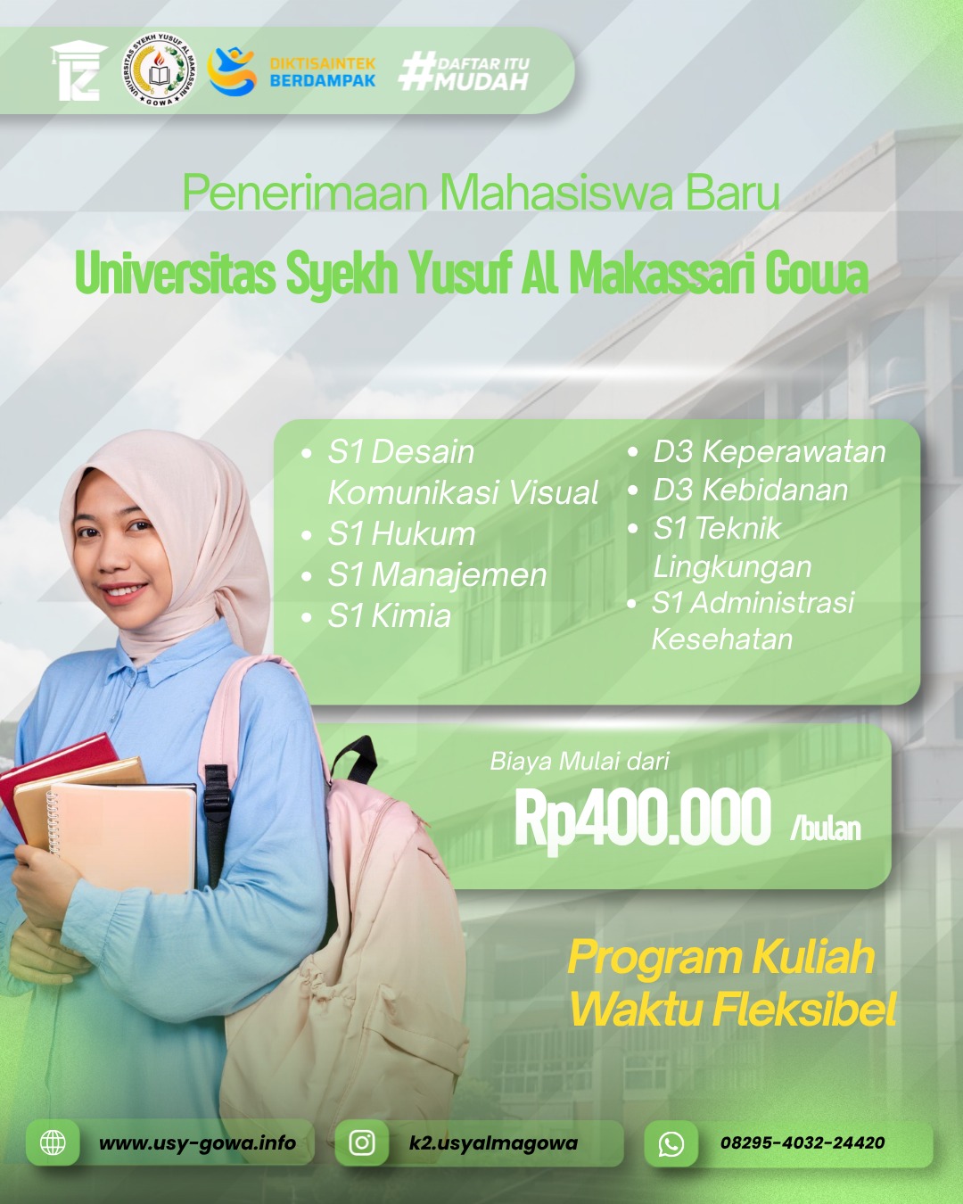 Cari Info Perkuliahan USY Gowa di www.kuliahkaryawan.net