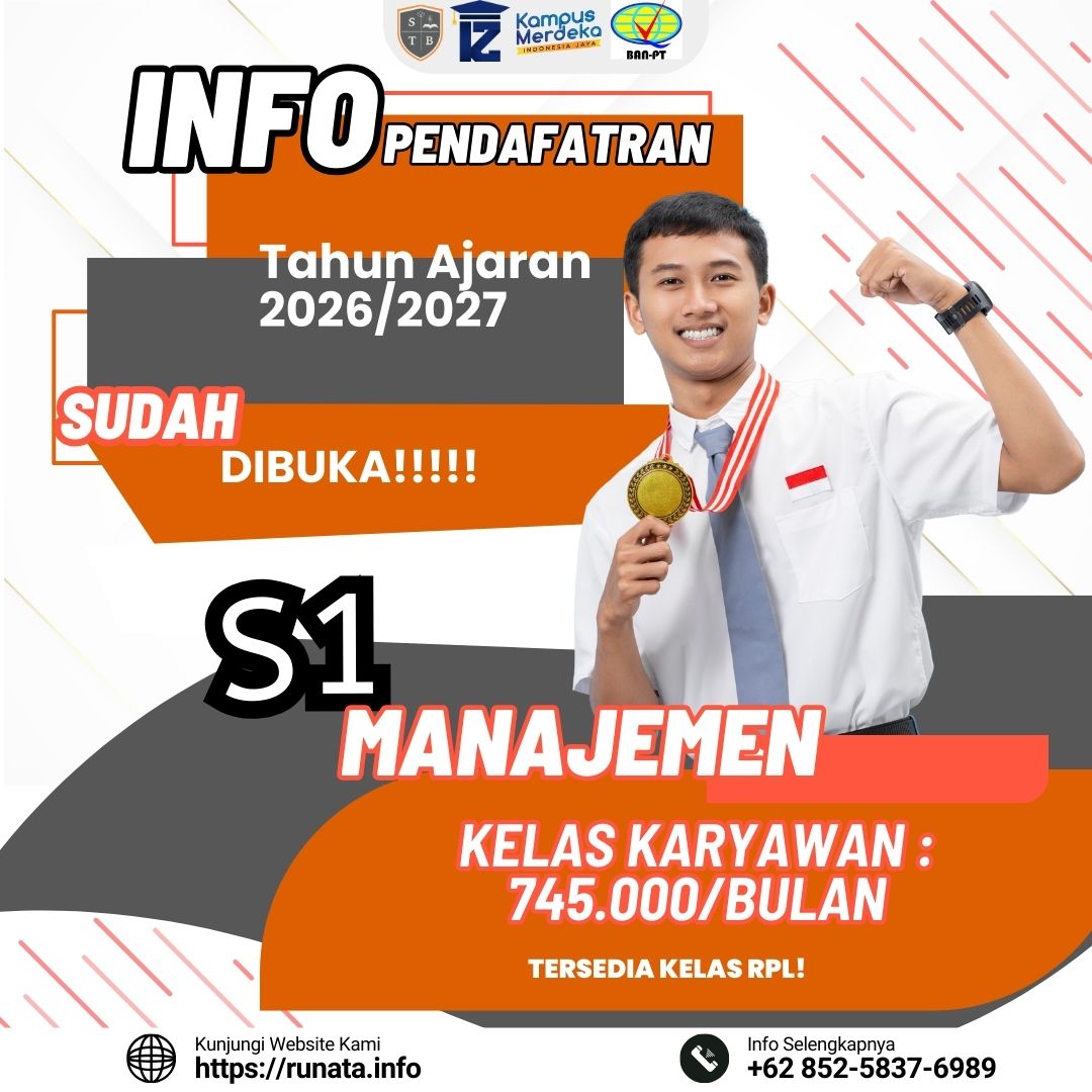 Pendaftaran Tahun Ajaran Baru STB Runata sudah Dibuka