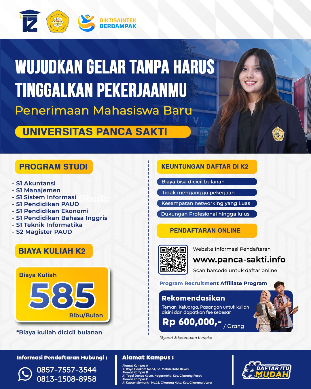 Lanjut S1 Pendidikan PAUD dari D2 Pendidikan TK di Cikarang