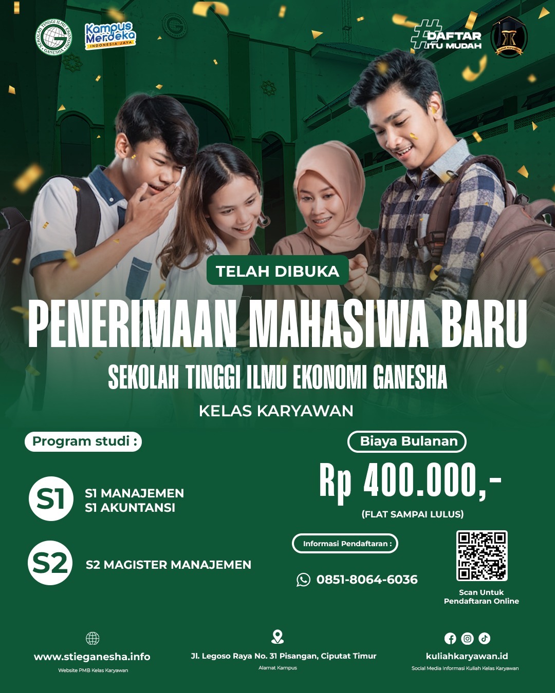 Biaya Kuliah Sangat Terjangkau Di STIE Ganesha