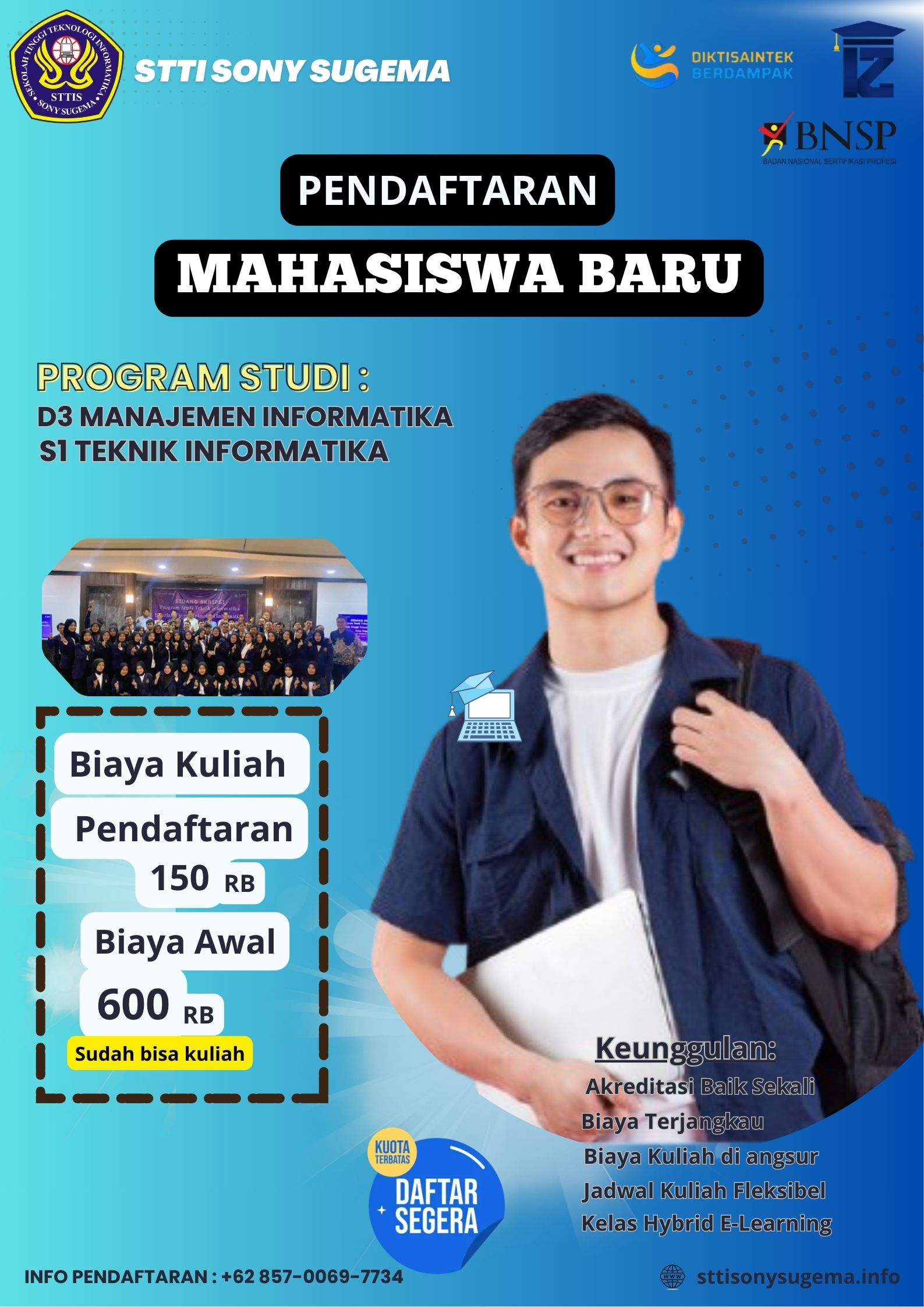 Biaya Kuliah STTI Sony Sugema Karawang 
