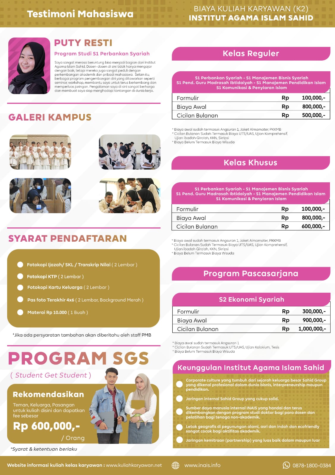Kuliah Keren dan Terjangkau Itu Nyata di Institut Agama Islam Sahid Bogor