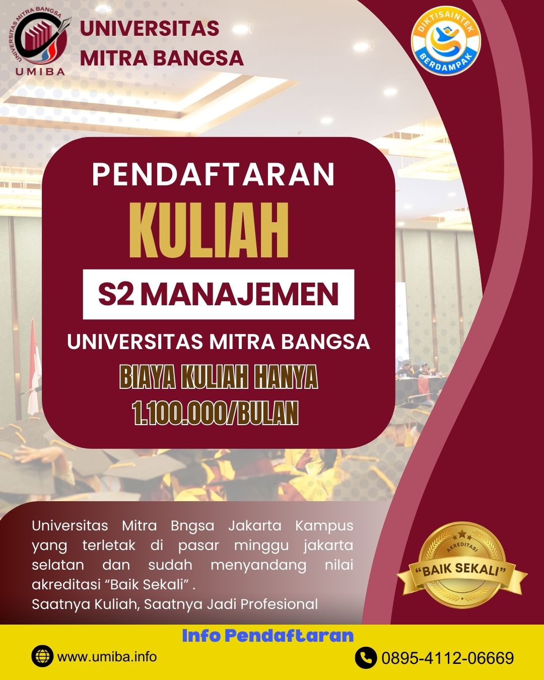Program Studi S2 Manajemen Universitas Mitra Bangsa Pasar Minggu Jaksel