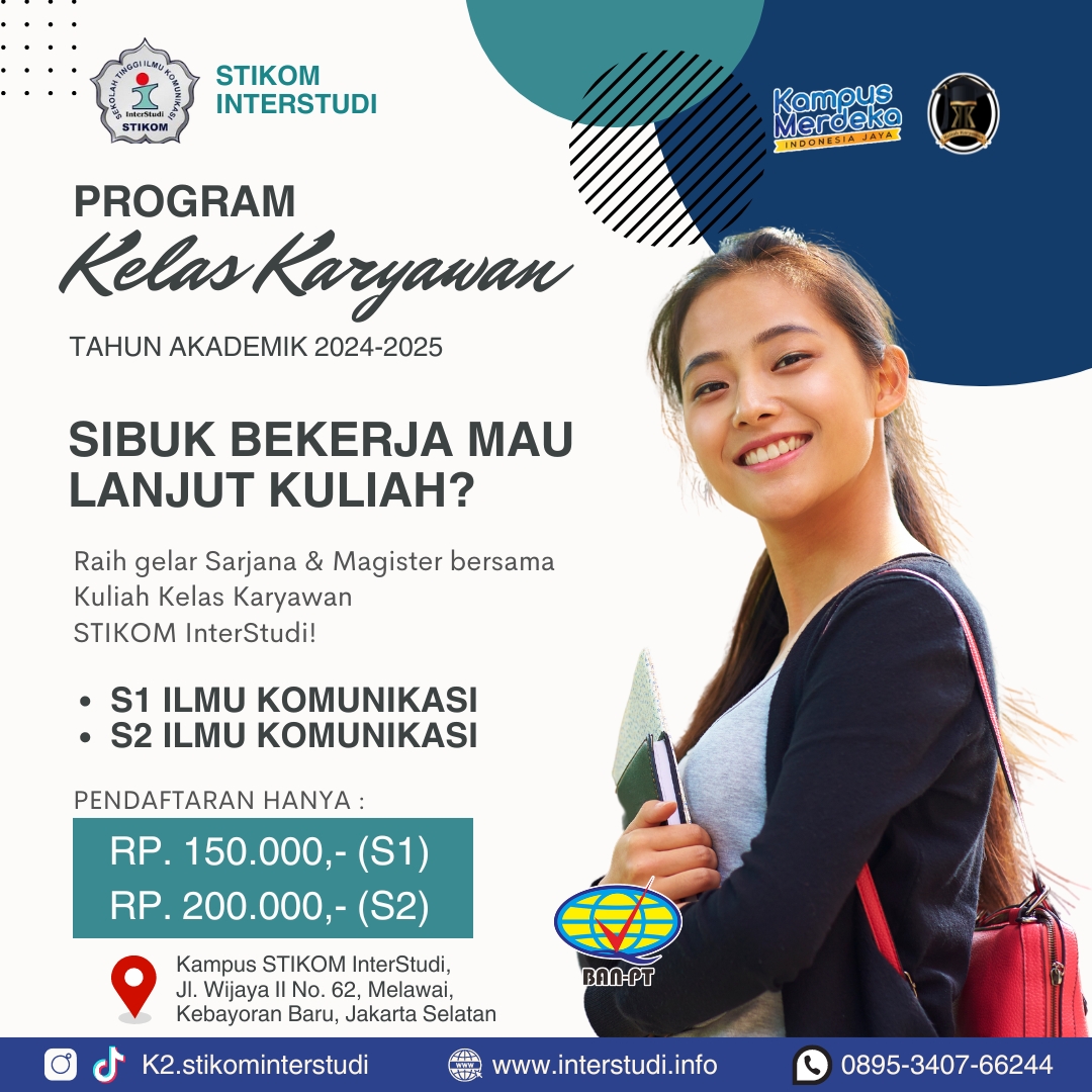 STIKOM InterStudi Buka Kelas Karyawan Dengan Waktu Kuliah Fleksibel