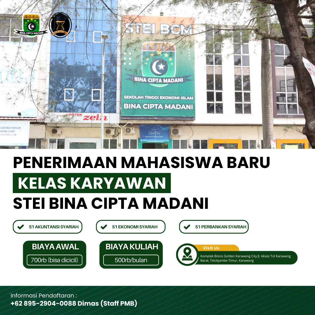 Kuliah hari Minggu di kampus STEI BCM Karawang