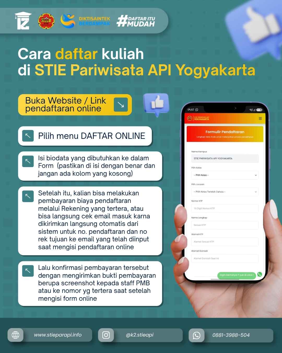 Kuliah Sambil Kerja di Sleman Pilih Kuliah Karyawan K2 STIE Pariwisata API Yogyakarta