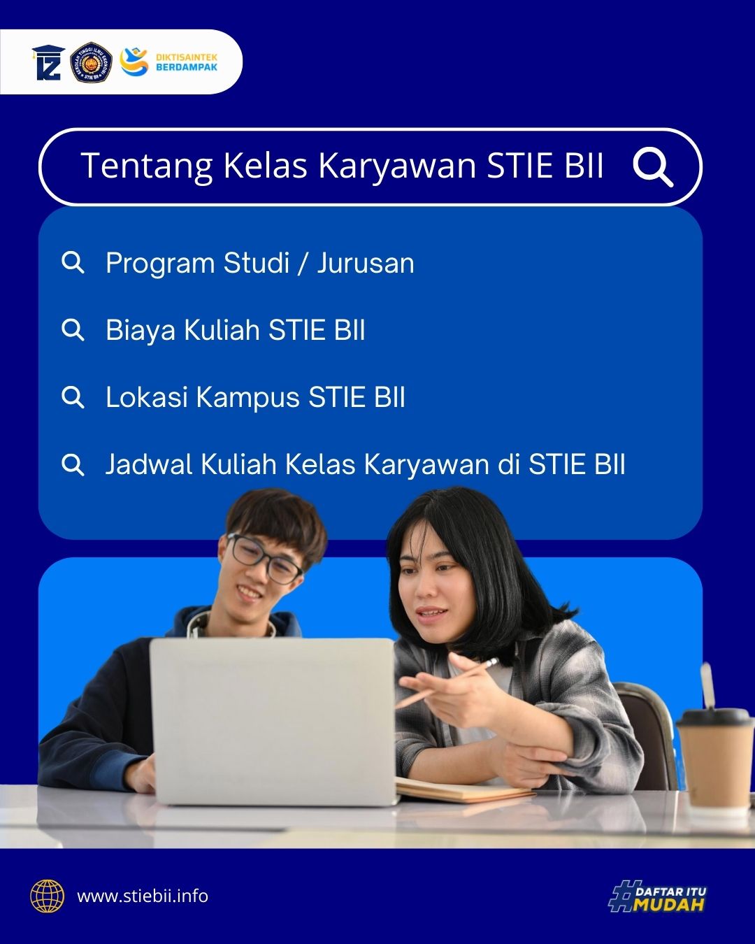 Pendaftaran Mahasiswa Baru STIE BII Bekasi Kelas Karyawan