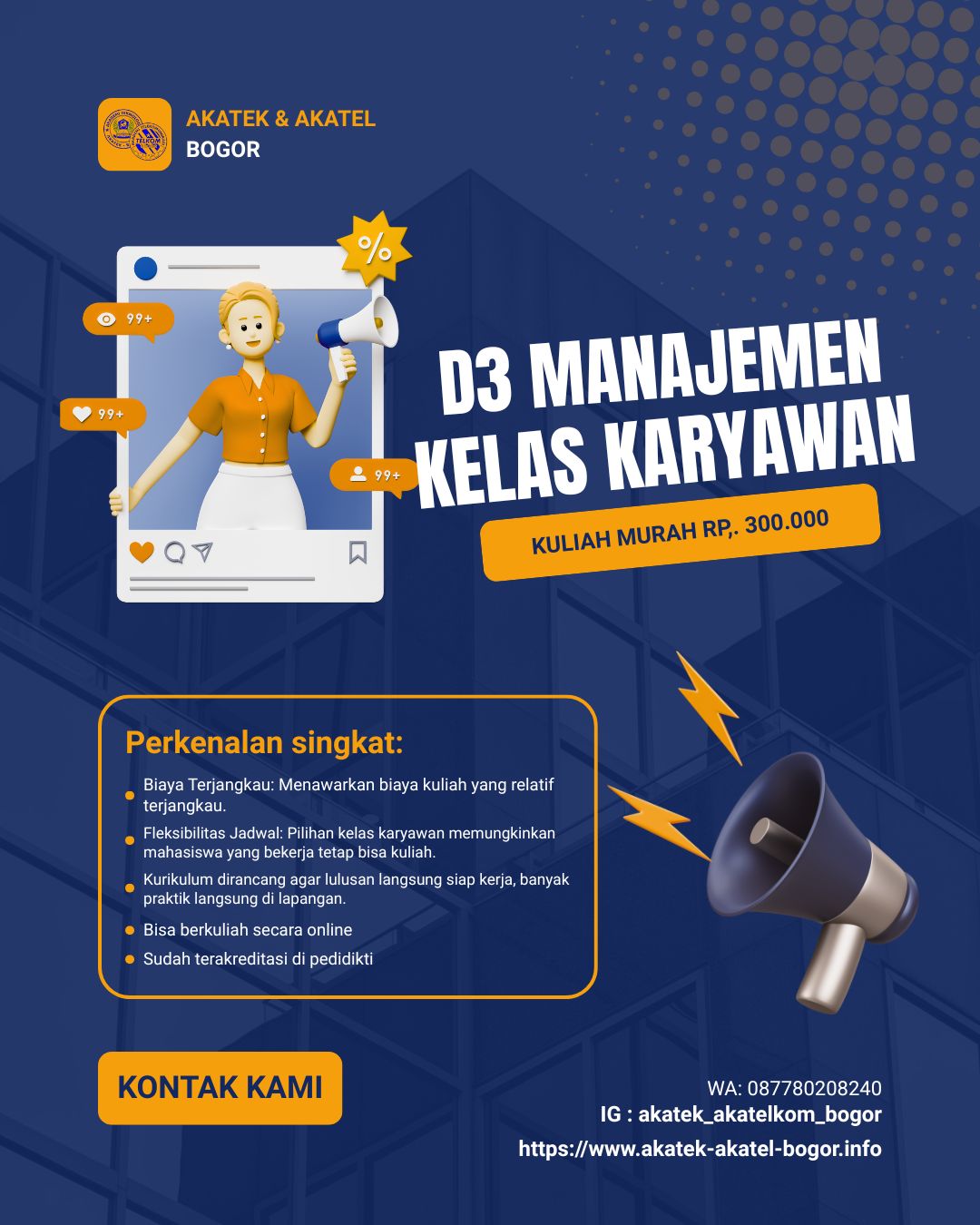 Prospek Kerja Manajemen Industri di Akatek dan Akatel Bogor