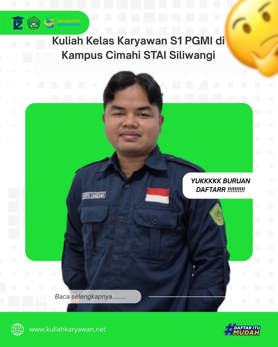 Kuliah Kelas Karyawan S1 PGMI di Kampus Cimahi STAI Siliwangi