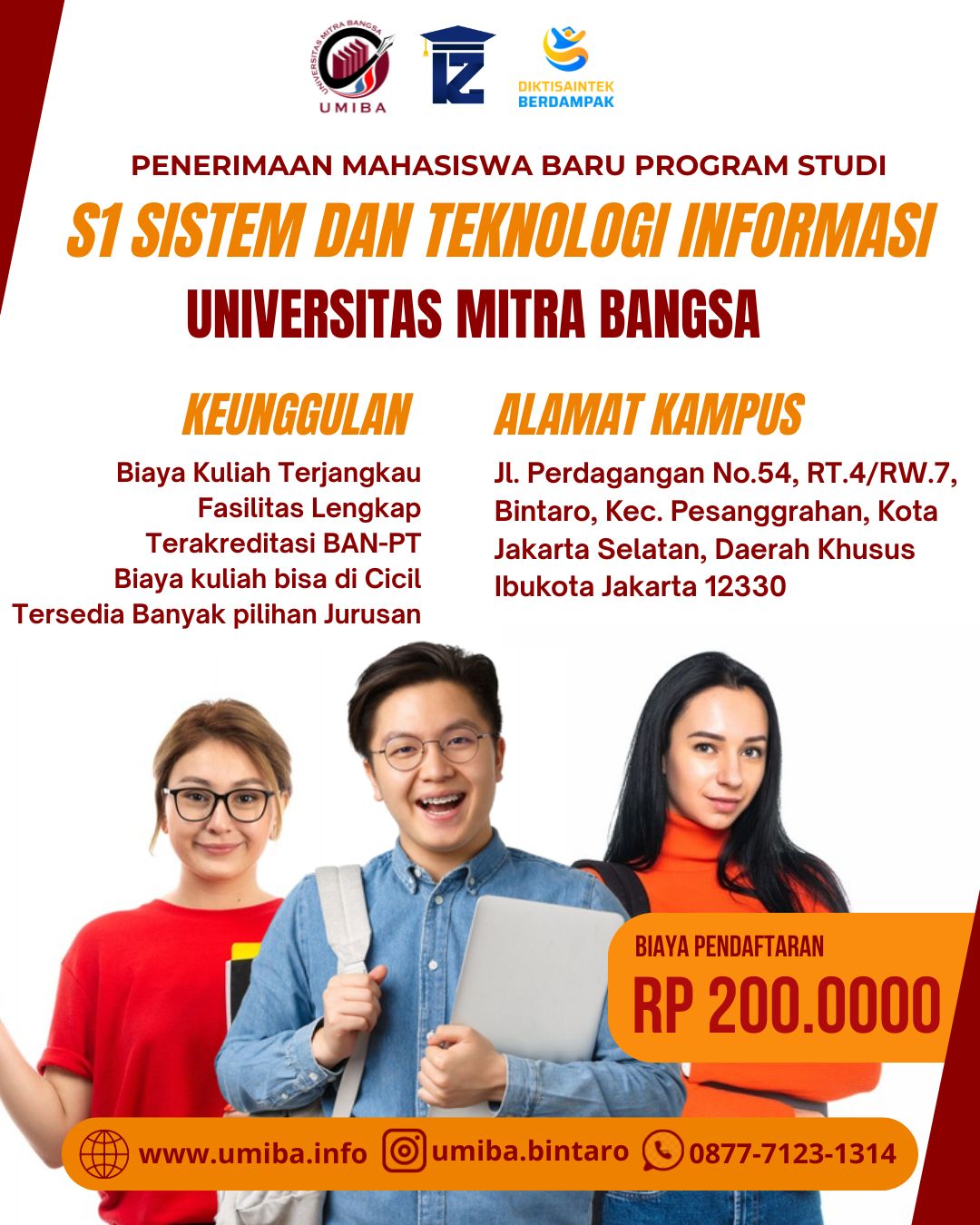 S1 Sistem dan Teknologi Informasi di Wilayah Jakarta Selatan
