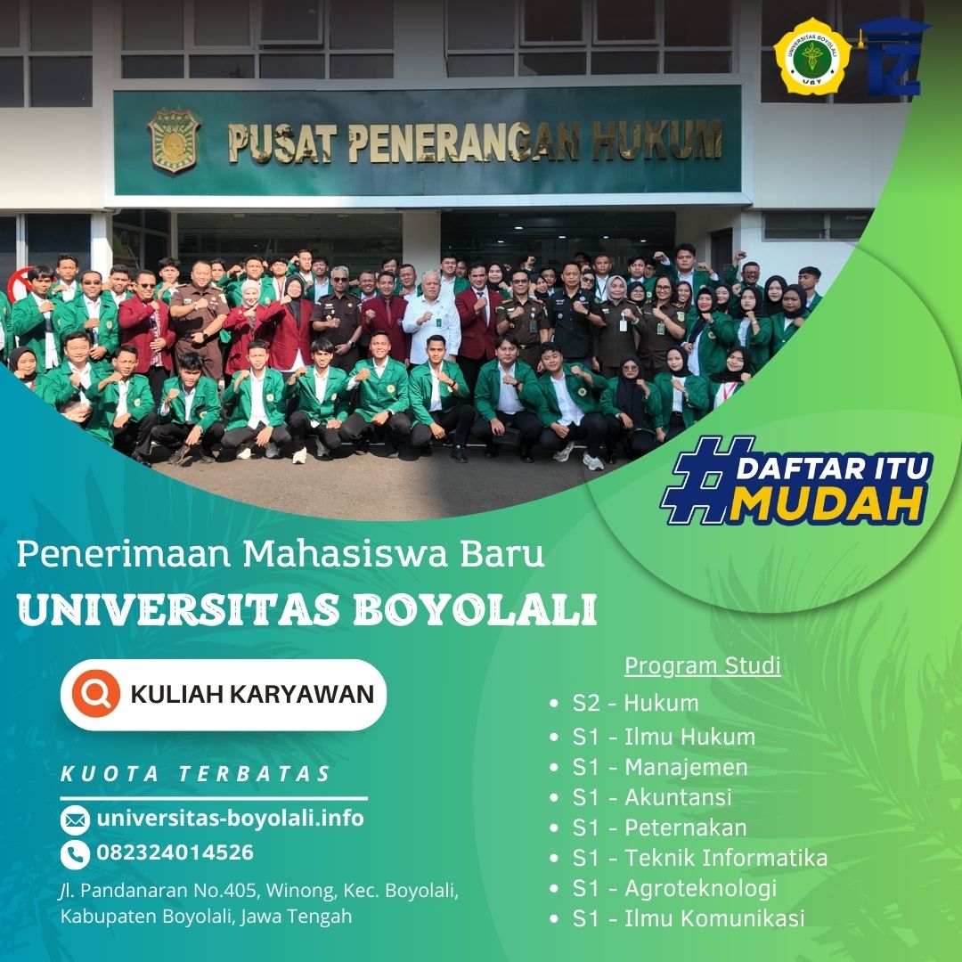 Cara Daftar Kuliah Di Universitas Boyolali