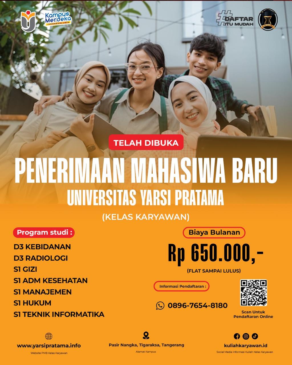 Biaya Terjangkau Kuliah di Kampus Yarsi Pratama