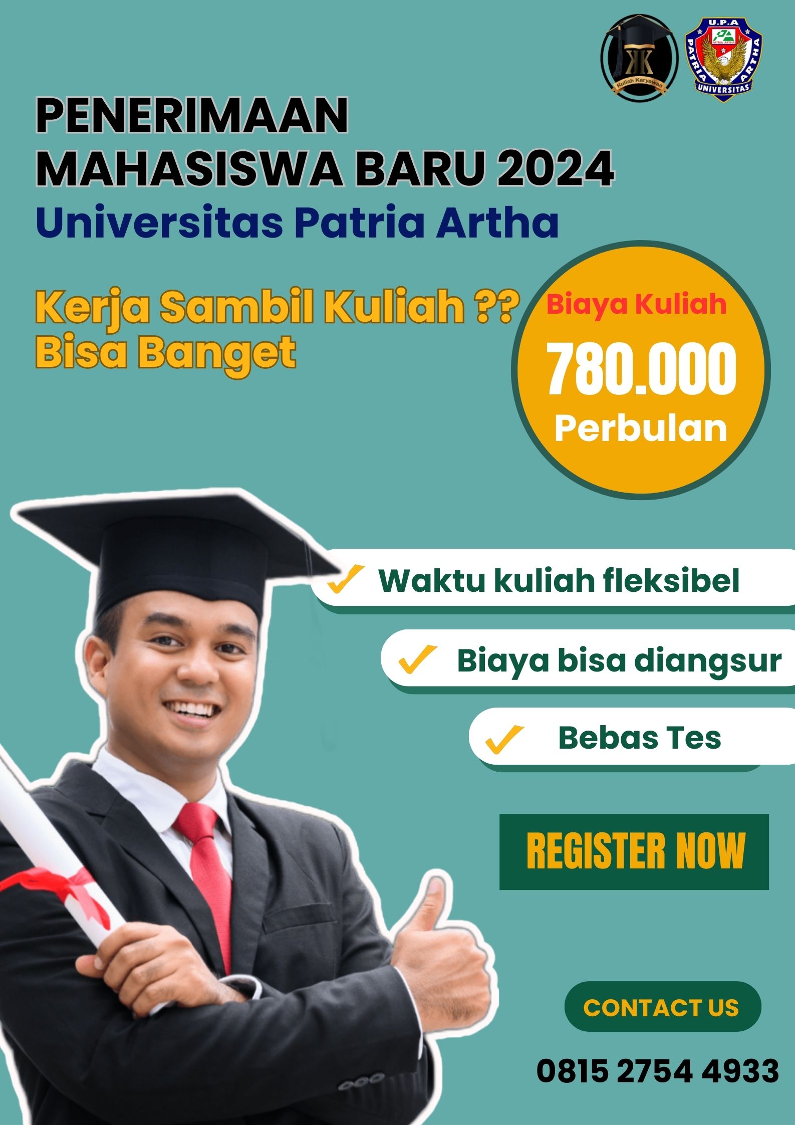 Kelas Karyawan (Bisa Online) Universitas Patria Artha Makassar.