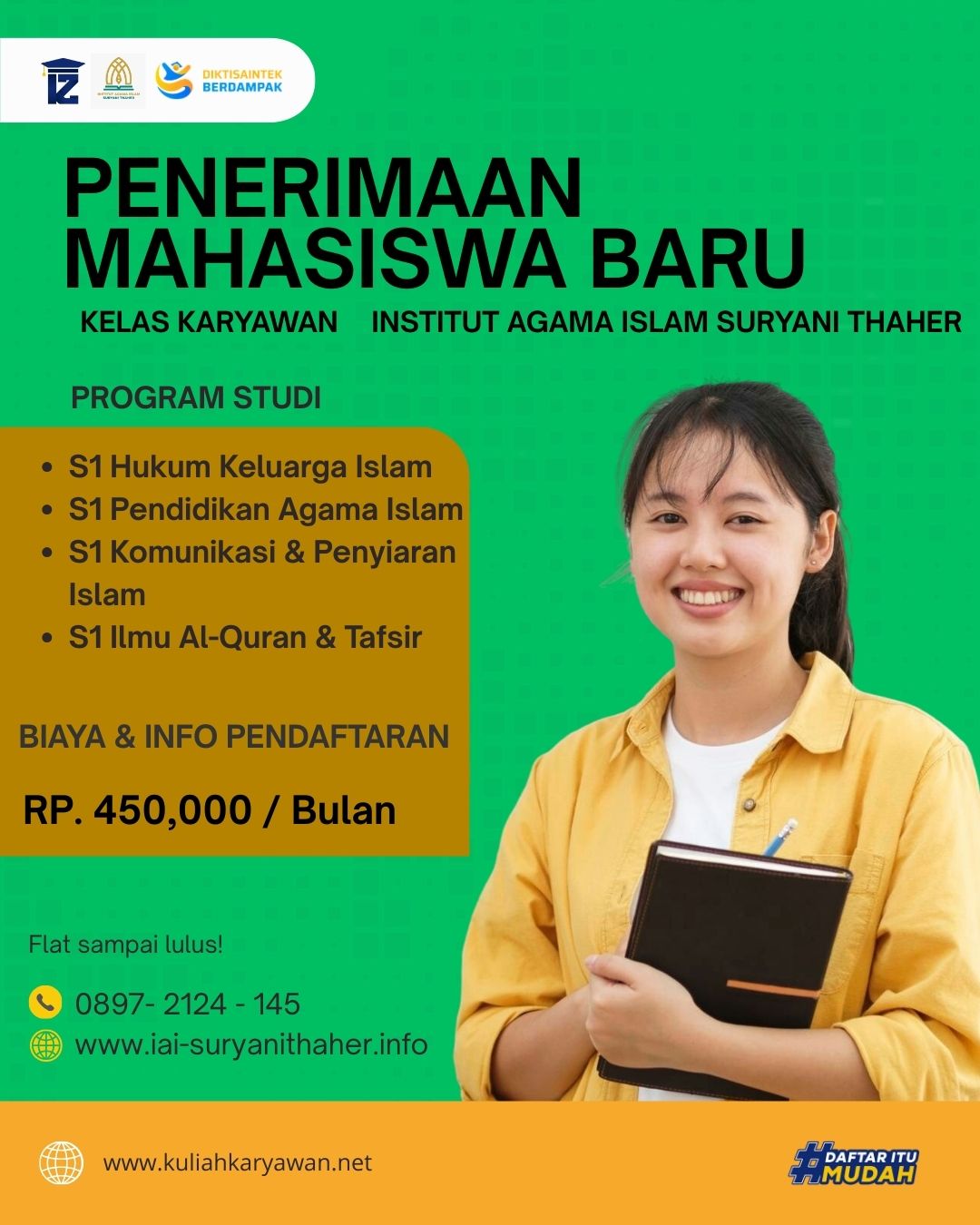 Jurusan Komunikasi dan penyiaran Islam di kampus IAI Suryani Thaher Tebet Jakarta Selatan