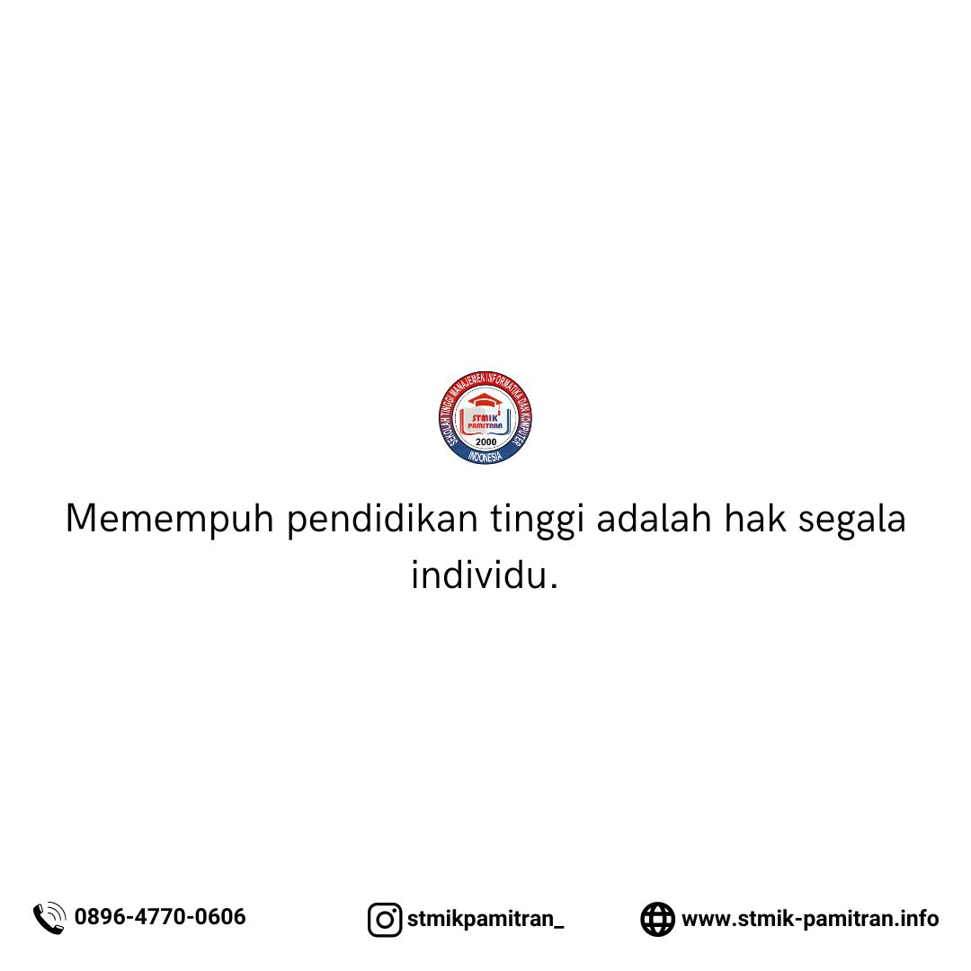 Raih Pendidikan Tinggi dengan Biaya Kuliah Terjangkau di STMIK Pamitran Karawang
