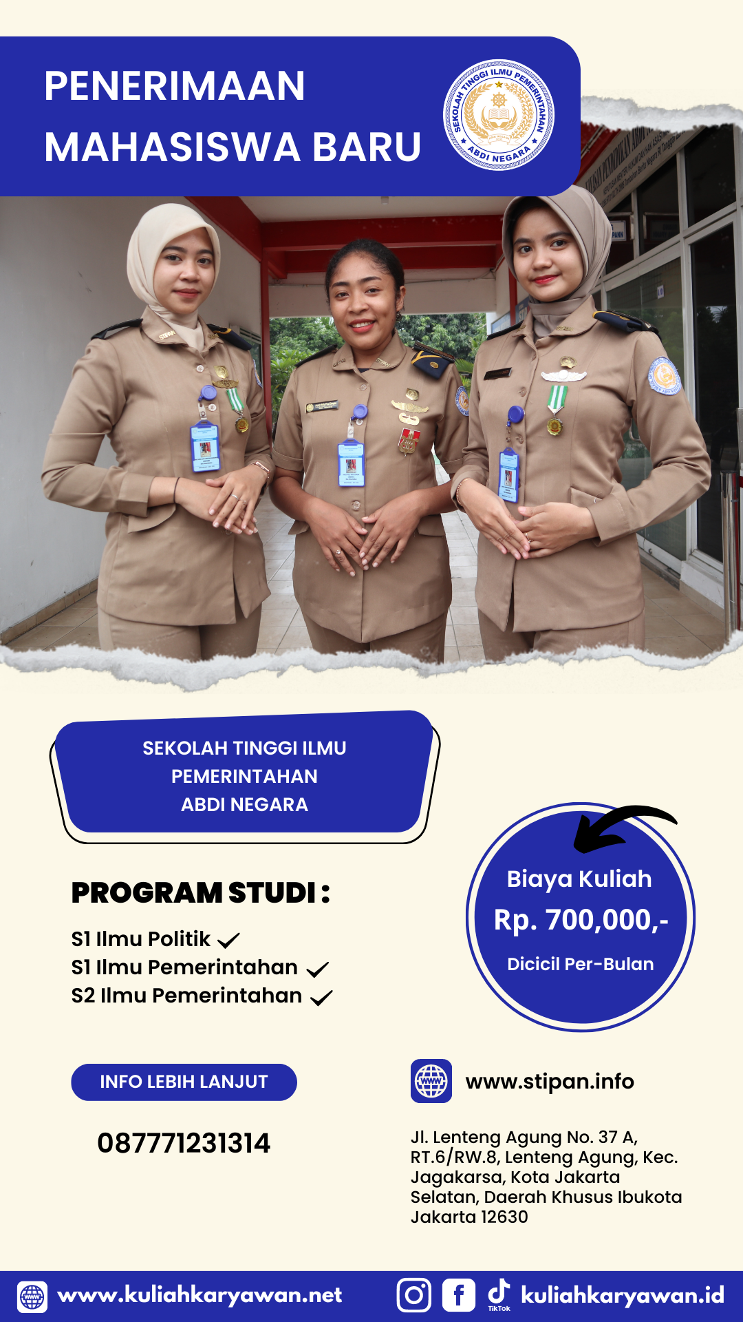 Kampus Ilmu Pemerintahan Terbaik di wilayah Jakarta