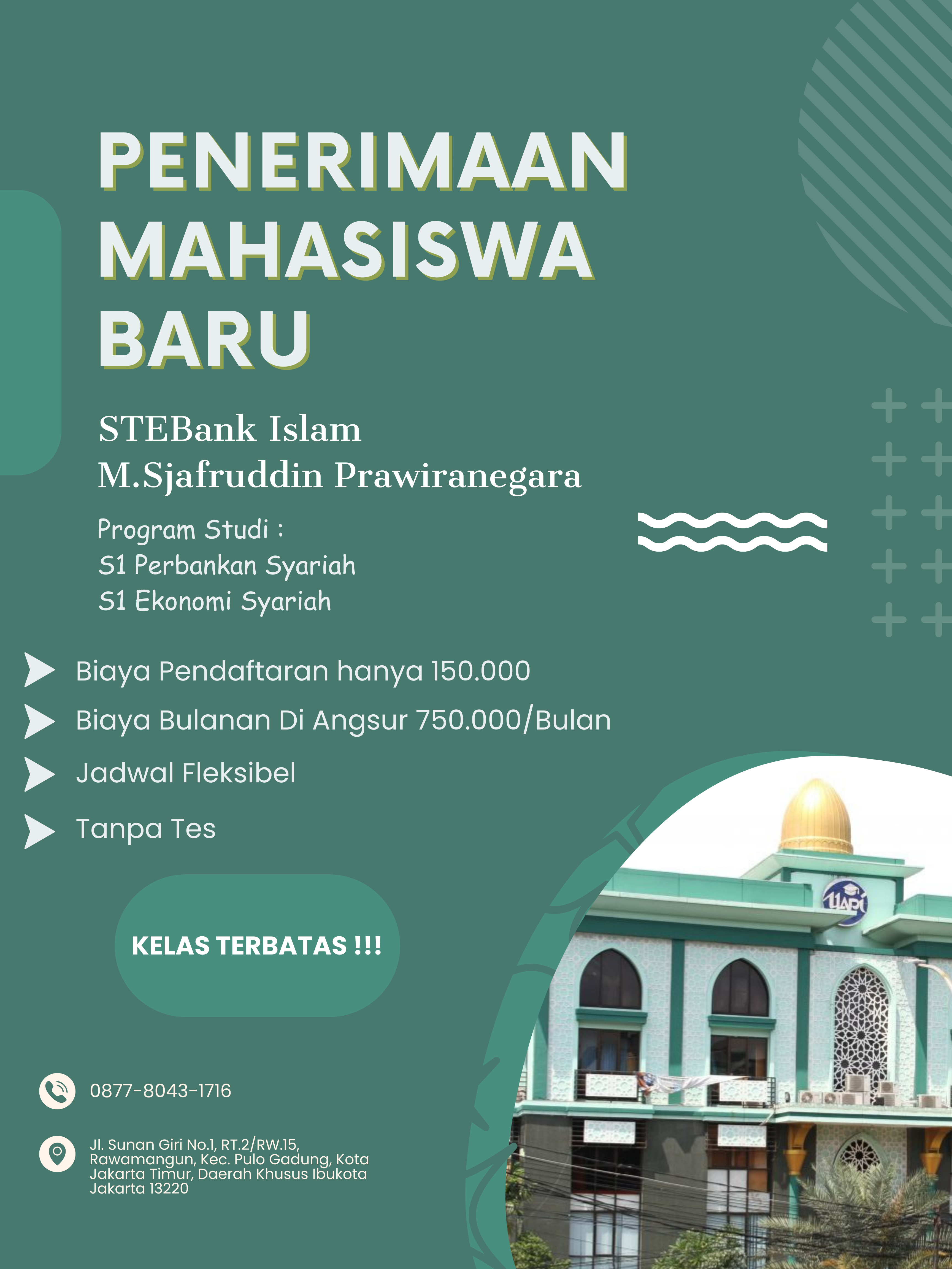 Penerimaan Baru Mahasiswa Karyawan STEBank Islam M.Sjafruddin Prawiranegara