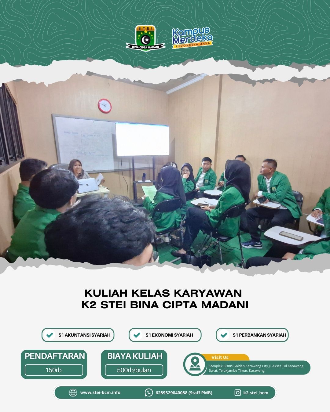 Kuliah Karyawan K2 STEI Bina Cipta Madani Karawang