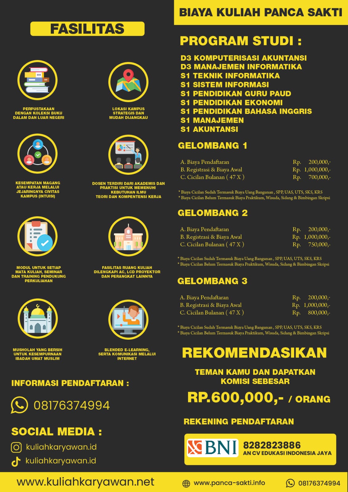 Kuliah S1 Akuntansi Kelas Karyawan Sabtu Minggu di Daerah Cikarang