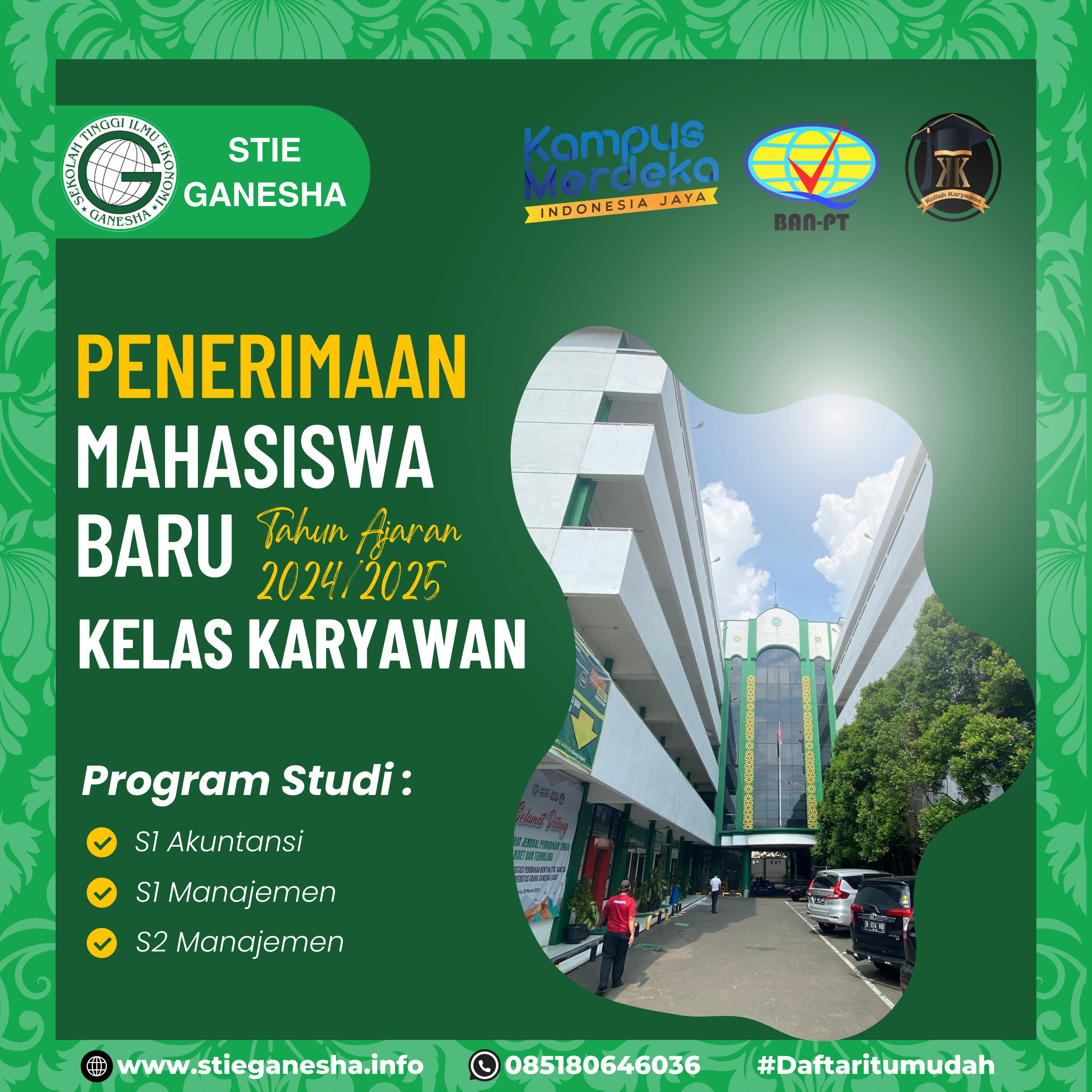 Kuliah Di STIE Ganesha Jadwal Kelasnya Fleksibel 