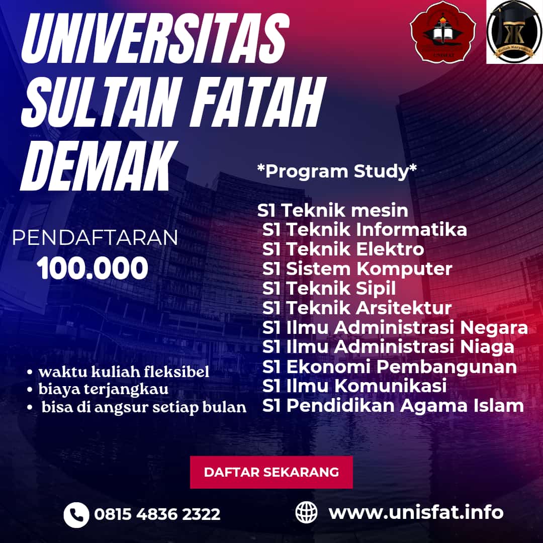 Biaya Kuliah Karyawan Kampus UNISFAT Demak