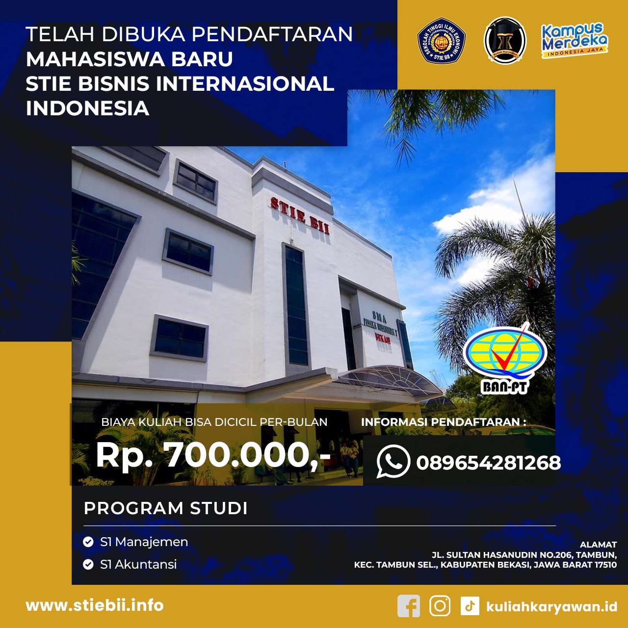 Fakultas Ekonomi dengan Biaya Terjangkau di Kampus STIE BII