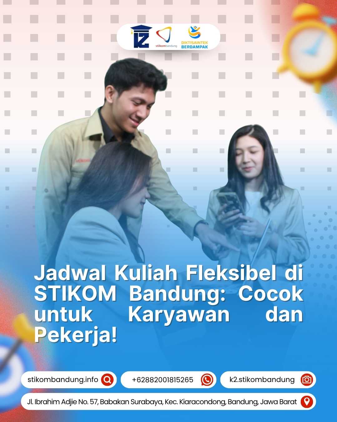 Jadwal Kuliah Fleksibel di STIKOM Bandung Cocok untuk Karyawan dan Pekerja