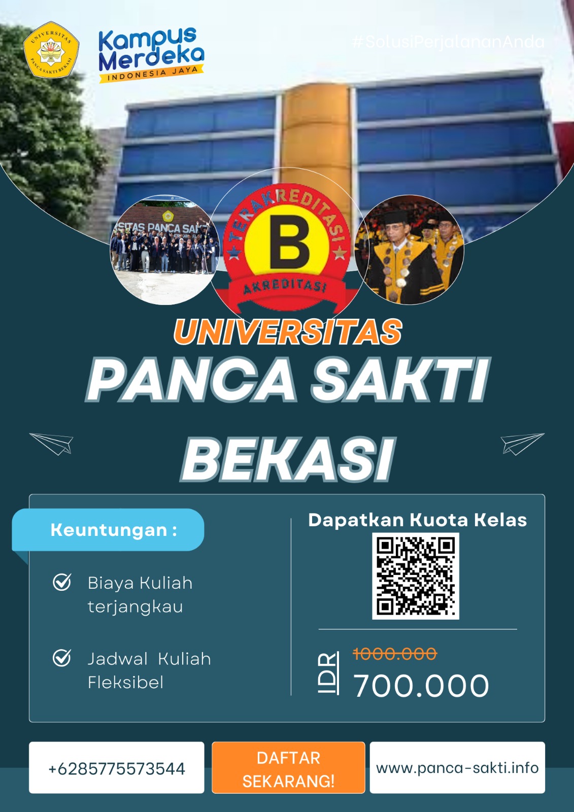 Pendaftaran Kelas Karyawan Fleksibel Di K2 Universitas Panca Sakti Bekasi