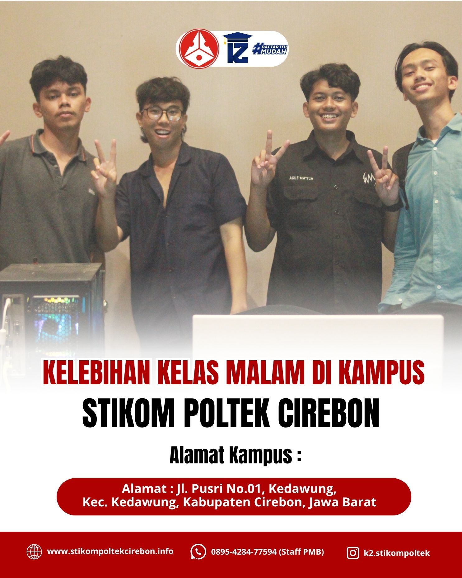 Kelebihan kelas malam di kampus STIKOM Poltek Cirebon