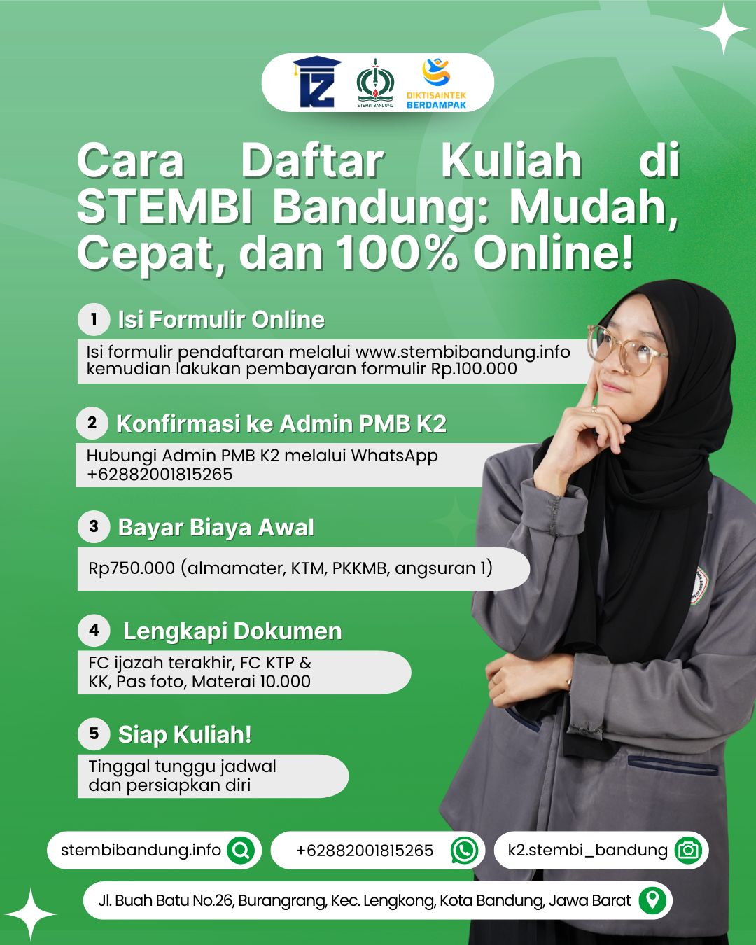 Cara Daftar Online di STEMBI Bandung Mudah dan Cepat 