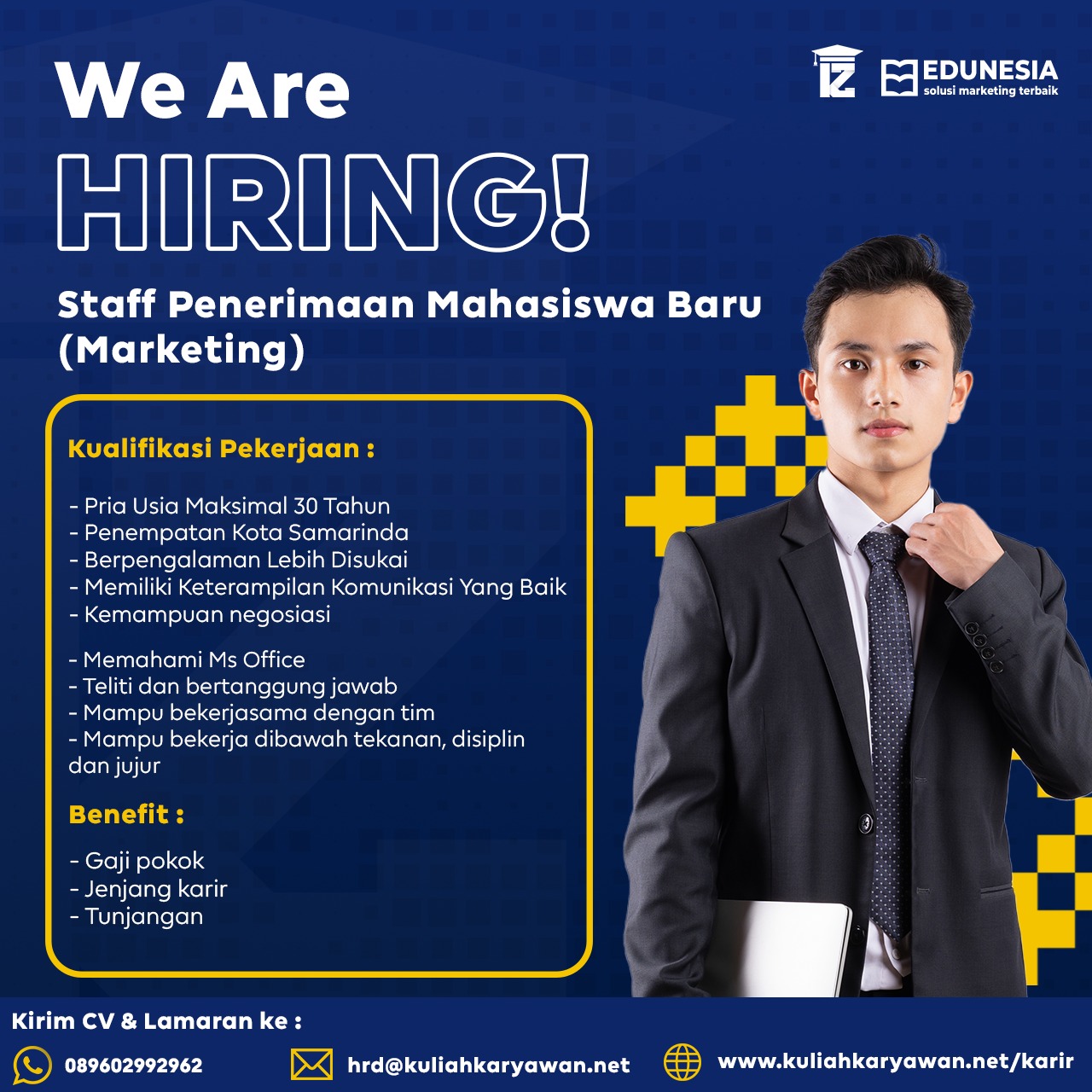 Staff Penerimaan Mahasiswa Baru (Marketing Samarinda)