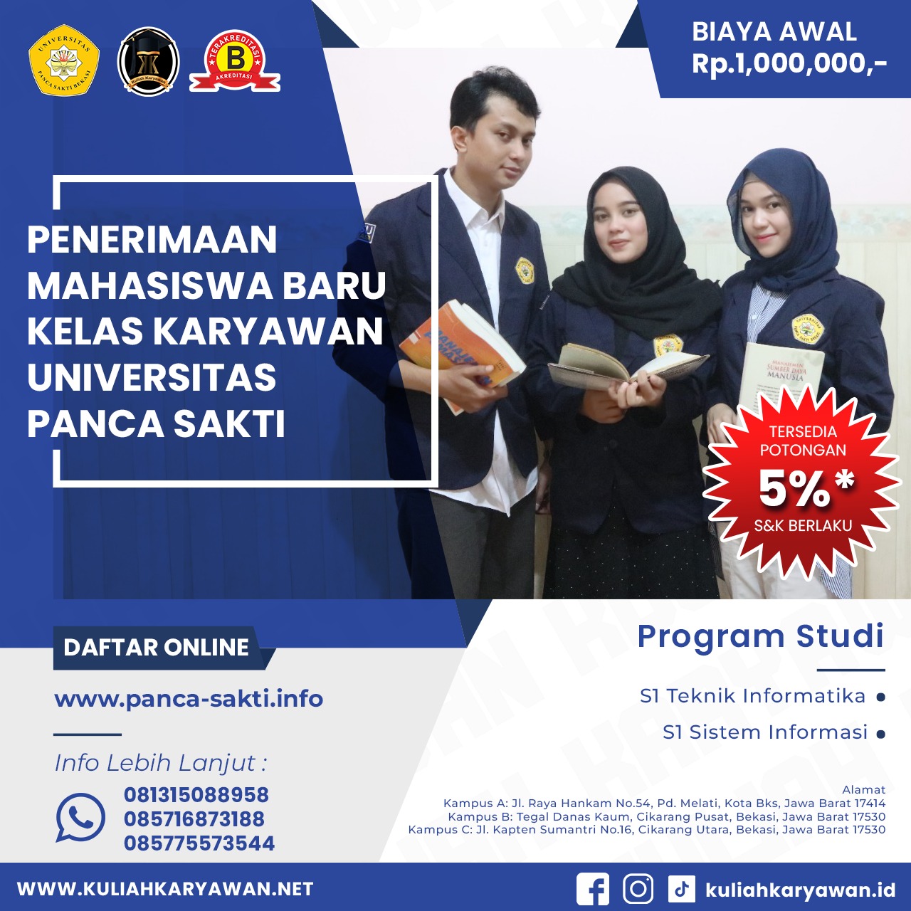 Kampus Fakultas Teknik Informatika & Sistem Informasi Daerah Bekasi