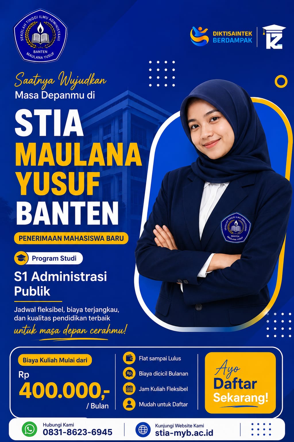 STIA MYB Kampus dengan Jurusan S1 Administrasi Publik Jadwal Fleksibel di Kota Serang