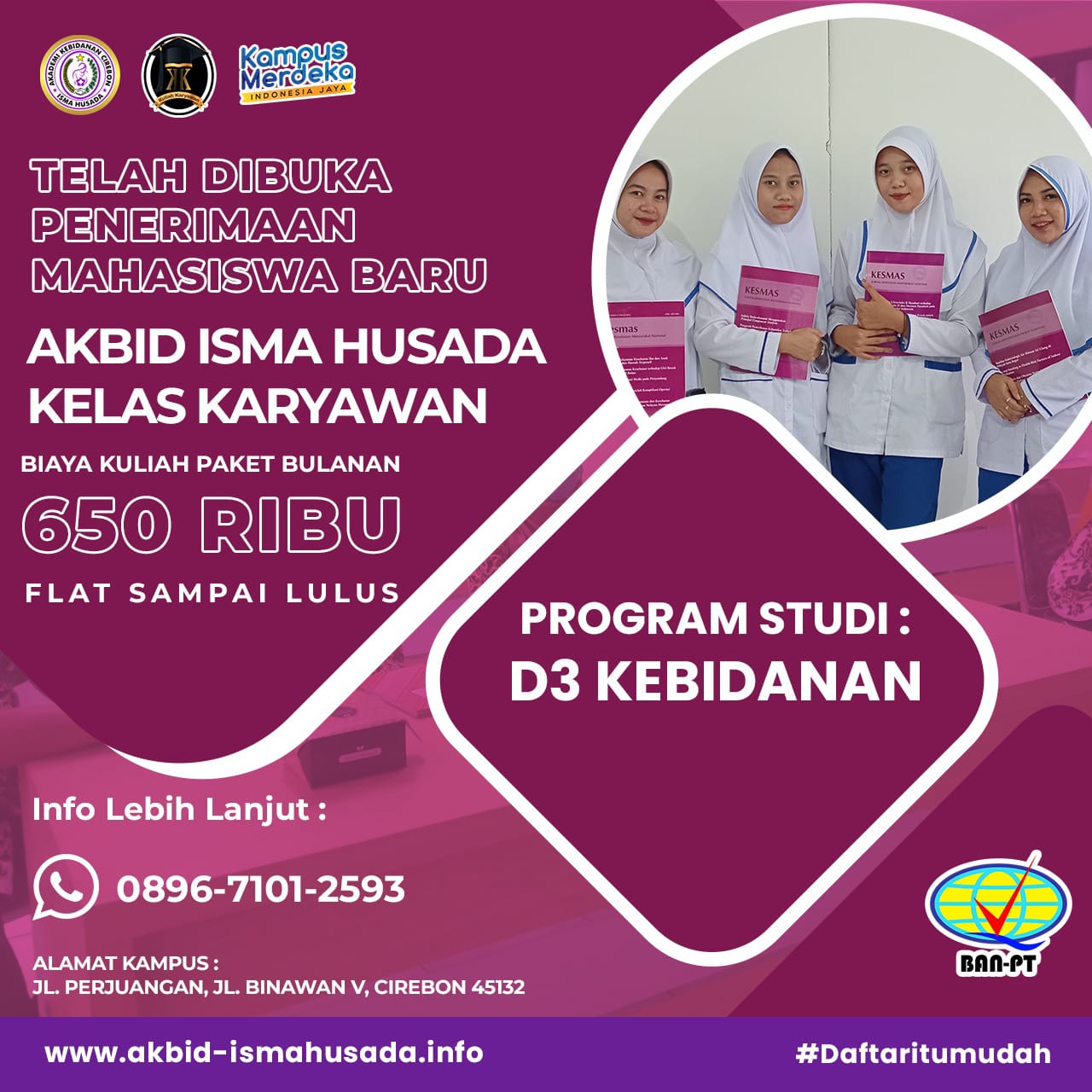 Akbid Isma Husada Membuka Kelas Karyawan Ganjil Tahun Ajaran 2024/2025