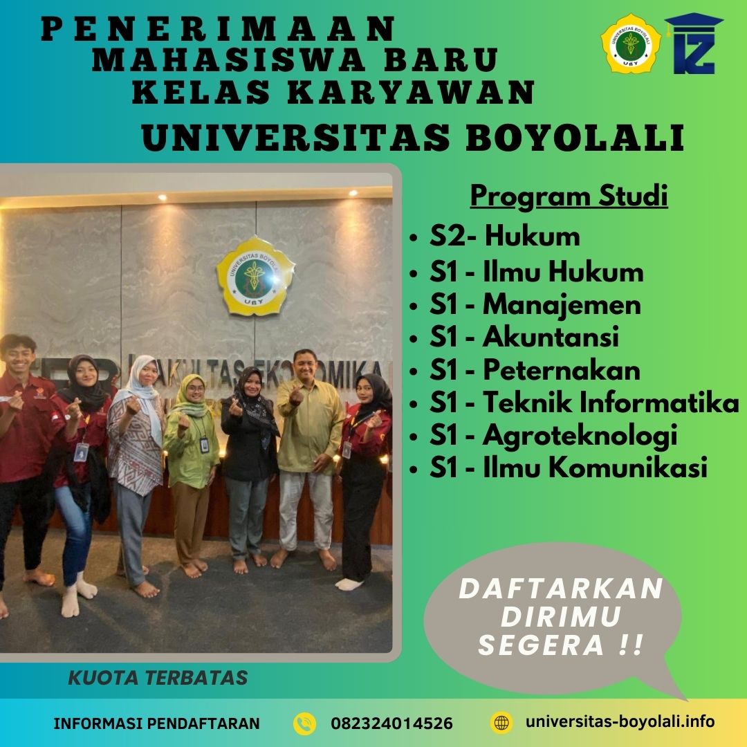 Perguruan Tinggi Universitas Boyolali Menyediakan Kelas Karyawan K2